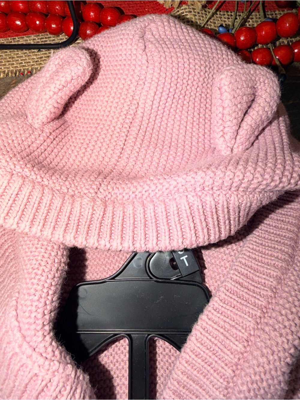 ✨ Jamie Kay Pink Cotton Hooded Cardigan Duo - Size 1 Bundle of 2. Ears on hood - Picture 6 of 14